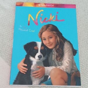 American Girl Nicki Book – Turquoise Cover with Pink/Orange Title